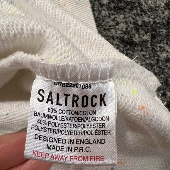 Saltrock Live For The Open Spaces Oversized Confetti Crew Neck Sweatshirt - Picture 15 of 16